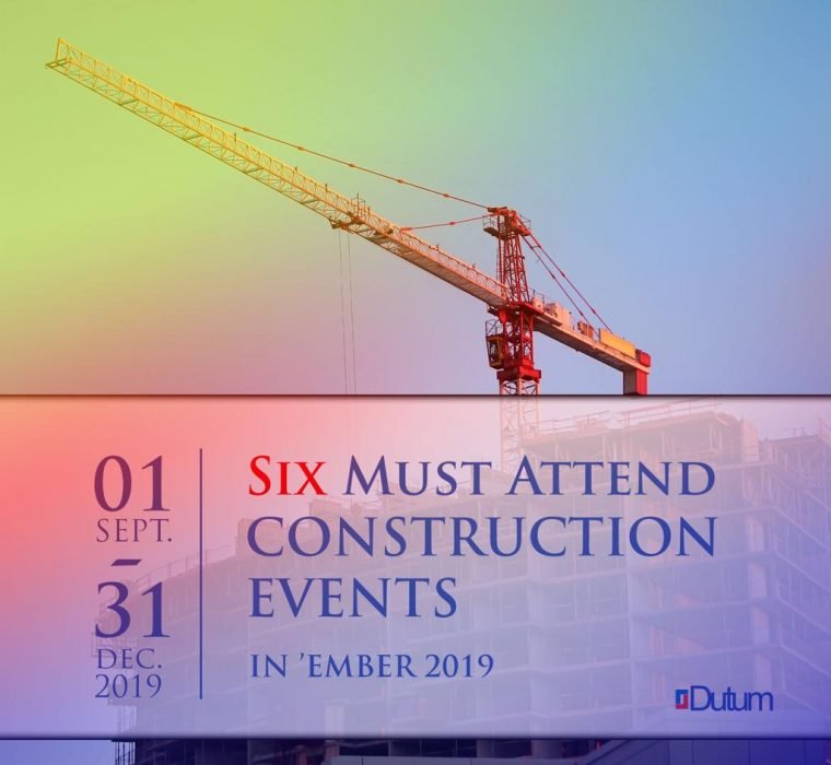 Six must attend construction events display banner