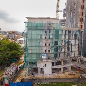 Ongoing construction of the Art Hotel, Victoria Island